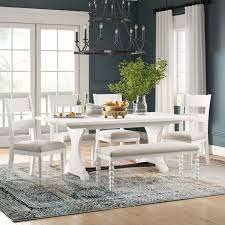 Elick butterfly leaf 5 piece dining set birch lane™ finish: Thorold 6 Piece Extendable Dining Set Brown Dining Room White Dining Room Sets White Dinning Room Table