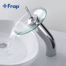 frap brass circle waterfall glass