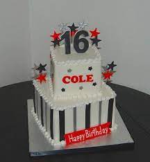 As mother of two i know how essential it is to celebrate your kids' birthday and make them feel special. Red Black And Silver 2 Tiered 16th Birthday Cake 16 Birthday Cake Sweet 16 Birthday Cake Boys 16th Birthday Cake