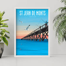 Logis l'espadon is a few steps from the beach in saint jean de monts and less than a mile from the heart of the city. Affiche Poster De Saint Jean De Monts En Vente