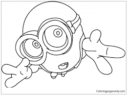 The coloring sheet of minion driving a motorbike. Stunning Cute Minion Coloring Pages Cartoons Coloring Pages Coloring Pages For Kids And Adults