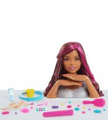 Black Barbie Styling Head Natural Hair 2018 Barbie Color Style Deluxe Styling Head Brown Hair Brunette Pink Silver Glitter Top 25 Pieces Black American Hair Colored Hair Gel Black Hair