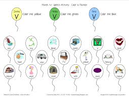 Free Printable Speech Worksheet Color A Position Practice V In I M And F Position From Testy Speech Crafts Speech Articulation Childhood Apraxia Of Speech