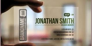 Get custom plastic card printing from transparent and frosted. 25 Creative Transparent Business Cards