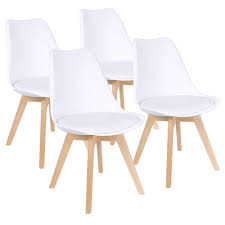 They won't deviate in terms of finish or colour. Zimtown Set Of 4 Mid Century Modern Dining Chair Upholstered Side Chair With Beech Wood Legs And Soft Padded Shell Tulip Chair For Dining Room Living Room Bedroom Kitchen Walmart Com
