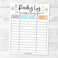 Kids Reading Log Printable, Printable Reading Log for Kids, Reading Log  Journal Kids,printable Reading Journal for Kids, Reading Incentive - Etsy