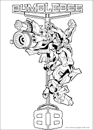 This drawing was made at internet users' disposal on 07 february 2106. Transformer Bumblebee Coloring Pages Free
