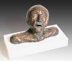 Original People Sculpture By Dan Woodard Impressionism Art On Ceramic Anguished Man With Broken Nose Sculpture Broken Nose Impressionism Art