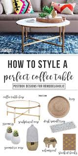 Coffee table features a beautiful integrated footrest that doubles as storage space for magazines set includes: Decorating A Coffee Table Can Be Both Magazine Beautiful And Practical For Family Life Just Use Coffee Table Decor Tray Coffee Table Arrangements Coffee Table