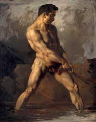 Naked in the water, 1818, 64×81 cm by Théodore Géricault: History, Analysis  & Facts | Arthive