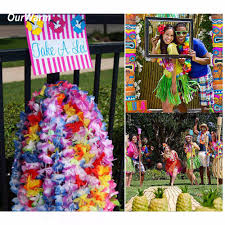 Check spelling or type a new query. Ourwarm 12pcs Artificial Flower Lei Hawaiian Necklace Wreath Flower Hula Garland Hawaiian Wedding Holiday Party Decoration 2018 Wreaths Garlands Aliexpress