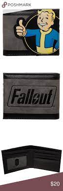 Fallout Men S Bifold Wallet Vault Boy Thumbs Up Bifold Wallet Men Bi Fold Wallet Men