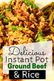 Instant Pot Ground Beef And Rice Recipe Ground Beef Recipes Healthy Ground Beef Recipes Easy Beef Recipes