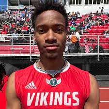 At the Princeton Spurlock Track & Field Invitational, Princeton High School  is celebrating our 2024 Boys Outdoor Track & Field Senior Class (2/3):  Trenton Cottrell, multi-sport athlete Caleb Dennis, Sprinter Jordan Houston,