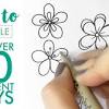 How to draw beautiful flower doodles in your bullet journal! 3