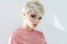 The latest messy, short hairstyles have lots of new tricks to give your favorite bob hairstyle a totally new twist! Beauty Portrait Of Fashion Blond Model In Messy Short Hair Stock Photo Picture And Royalty Free Image Image 107836765