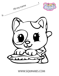 Squinkies Coloring Page Coloring Pages Cartoon Coloring Pages Printable Coloring Pages