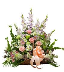 Maybe you would like to learn more about one of these? Funeral Flowers Basket Pastel Dedham Flower Shop