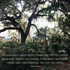  Occasionally Weep Deeply Over The Life You Hoped Would Be Grieve The Losses Then Wash Your Face Trust God And Embrace The Li Instagram John Piper Trust God
