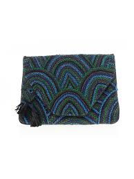 Details About Antik Batik Women Green Leather Clutch One Size