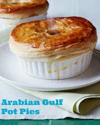 Arabian Gulf Pot Pies Martha Merges The Popular Arabian Gulf Dish Known As Thareed A Meat And Vegetable Stew Served Over Thin Pot Pie Food Chicken Pot Pie