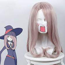 Amazon.com: Enlylyog Little Witch Academia: Sucy Manbavaran Pink Purple  Long Hair Cosplay Wig Fashion Retro Trend Party Must-Have Wig Suitable for  Any Blockage of Any Face : Everything Else