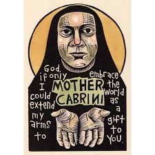 St Francis Block Print