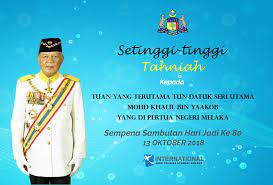 Johor negeri johor terletak di bahagian selatan semenanjung malaysia. International Aero Training Academy Sdn Bhd Iatac Melaka Iatac Mengucapkan Selamat Hari Ulang Tahun Kelahiran Kepada Tuan Yang Terutama Tun Datuk Seri Utama Mohd Khalil Bin Yaacob Yang Dipertua