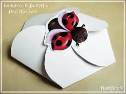 Once you have the knack. Ladybird Butterfly Pop Up Card Hattifant