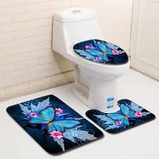 Free shipping on prime eligible orders. Buy 3 Pcs Set Bathroom Bath Mat Set Toilet Rugs Flannel Anti Slip Shower Carpets Set Home Toilet Lid Cover Shower Room Rug Floor Mats At Affordable Prices Free Shipping Real Reviews
