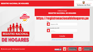 Padrón de beneficiarios de subsidio y ayudas. Registro Nacional De Hogares Para Bono Familiar Universal Registrese En Registronacionaldehogares Pe Somos Docentes