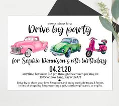 Pin On Drive By Shower Invitations