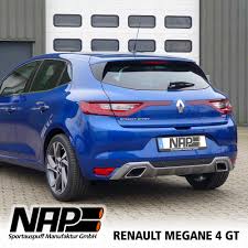 Renault uk official new mégane facebook page. Nap Klappenauspuff Renault Megane 4 Gt Auch Grandtour Nap Sportauspuff Manufaktur