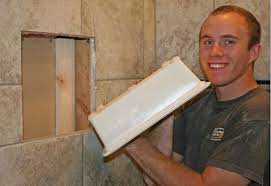 Bathroom Shower Inserts Recessed Bathroom Shower Shampoo Soap Shelf Niche Small Bathroom Makeover Diy Bathroom Makeover Bathroom Shower