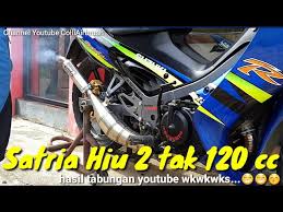 Bagaimana perjalanan lengkap ru dari awal sampai akhir? Review Cat Satria Hiu 2 Tak 120 Cc Milik Sendiri Youtube