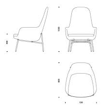 Cad block of dining tables and chairs elevation, 3 sides view dwg free. 3d 2d Cad Files Normann Copenhagen
