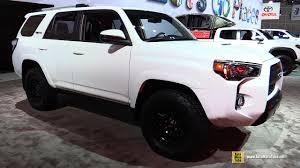 Interior is slightly cheap and dated, unimpressive fuel economy, missing some safety. 2017 Toyota 4runner Trd Pro Exterior And Interior Walkaround 2016 La Auto Show Youtube