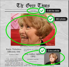Newspaper article template google docs harry potter daily prophet. Funny Newspaper Generator With Pictures And Multiple Articles