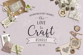 Each image is a black silhouette for easy recoloring in your favorite image editing software. Love To Craft Bundle Iv Design Bundles