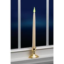 Xodus Innovations 12 In Ivory Wireless Led Candle With Brass Finish Base Amber Flame 2 Pack Fpc1462 The Home Depot