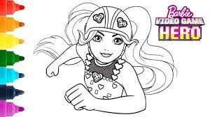 (barbie video game hero) 64. Barbie Video Game Hero Coloring Pages Hd Barbie Coloring Book Youtube