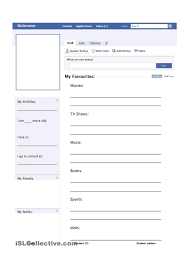 My Facebook Profile Worksheet My Facebook Profile Get To Know You Activities Facebook Profile
