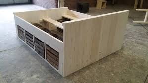bouwtekening steigerhout bed met lade google zoeken muebles proyectos