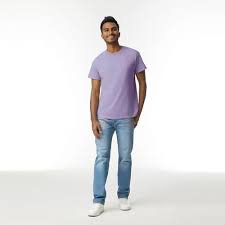 Gildan Adult Ultra Cotton T-Shirt, Style G2000, Multipack, Orchid (2-Pack),  Medium : Buy Online at Best Price in KSA