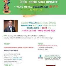 2020 Feng Shui Update By Peter Lung Honolulu Year Of