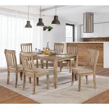 This 3 piece dinette set includes dining table and 2 solid wood seat dining room chairs finished in oa. Orsi 7 Piece Dining Table Set In 2020 Dining Table Simple Dining Table Dining Table Chairs