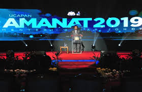 Johor is temporarily without a menteri besar, dr mahathir told reporters at the parliament lobby. Majlis Amanat Menteri Besar Johor 2019 Portal Rasmi