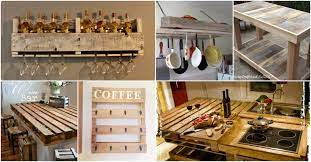Best diy wood pallets ideas & tips on where to find free pallets, how to dismantle & use pallet wood to make furniture & home decor projects! 10 Brilliantly Rustic Diy Pallet Kitchen Furniture Ideas Diy Crafts