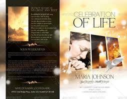 Additional resources for celebration of life invitation wording. Celebration Of Life Funeral Program Brochure Template By Webm Graphicriver