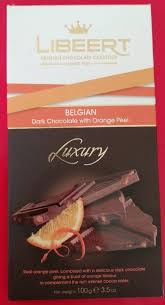 It is made with 53 percent cacao for a delicious taste. Belgian Dark Chocolate With Orange Peel Libeert 100 G